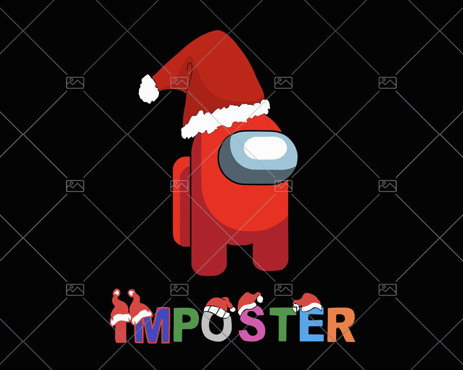 Imposter - Among Us Christmas - Svg, Instant Download - Doranstars