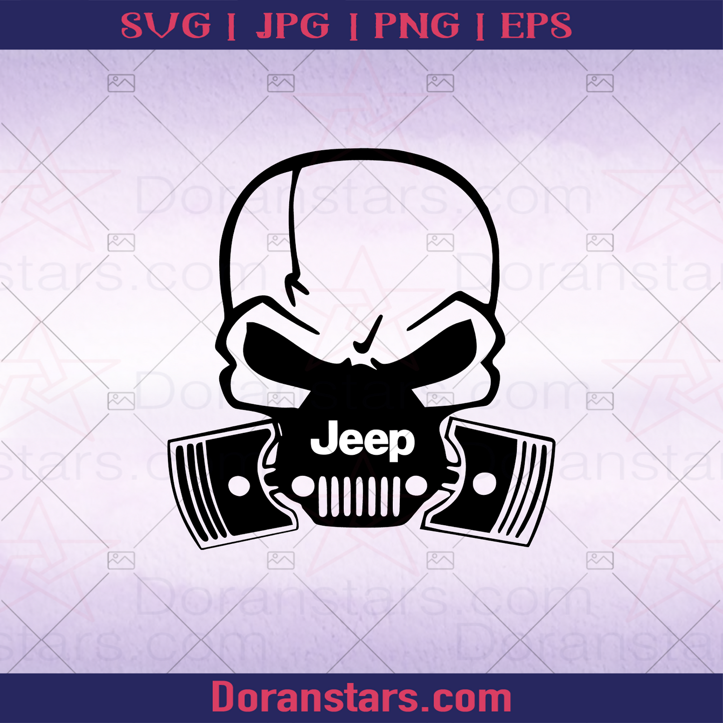 Jeep Mad Skull, Mad max logo Jeep SVG cut file for Cricut & Silhouette by DoranStars
