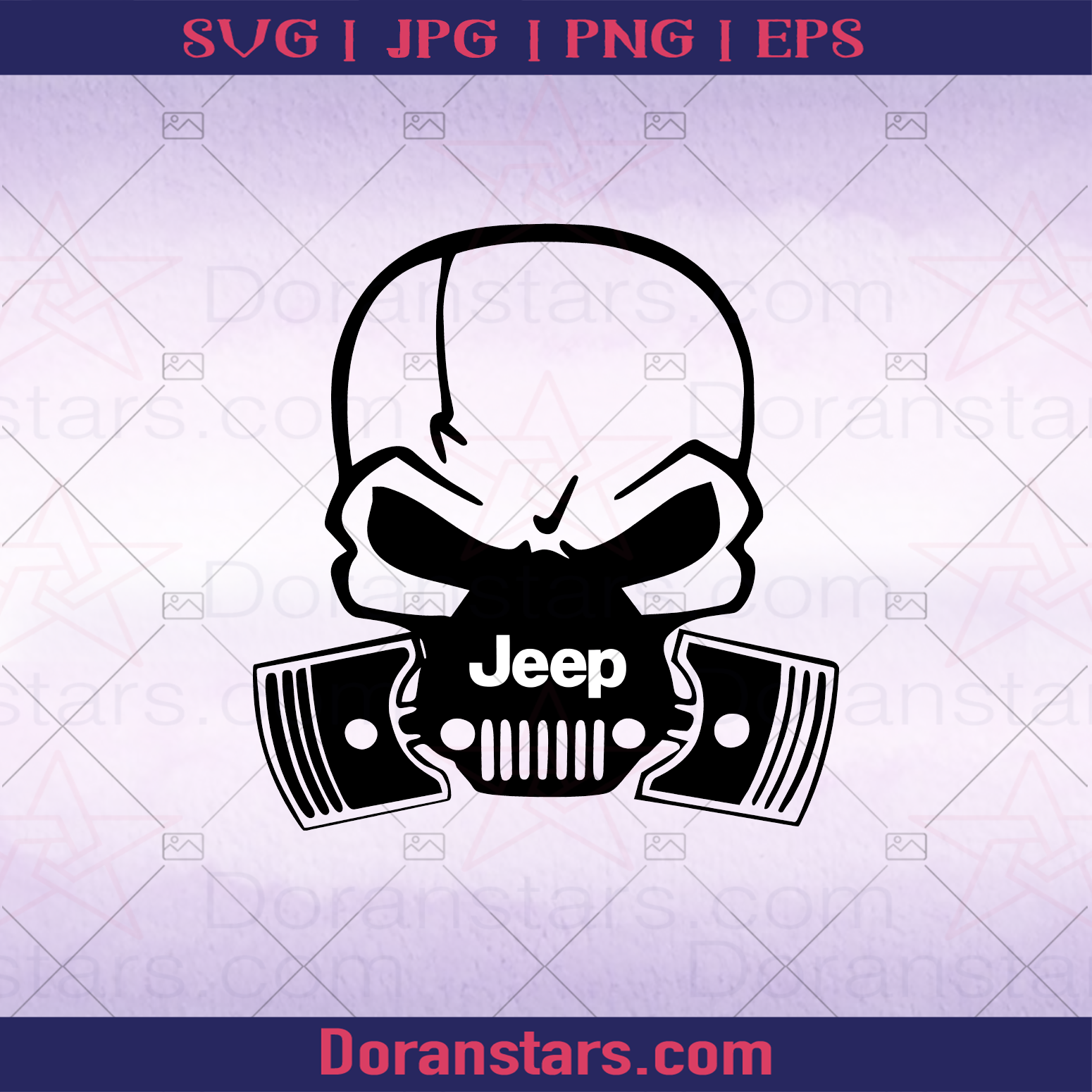 Jeep Mad Skull, Mad max logo Jeep SVG cut file for Cricut & Silhouette by DoranStars