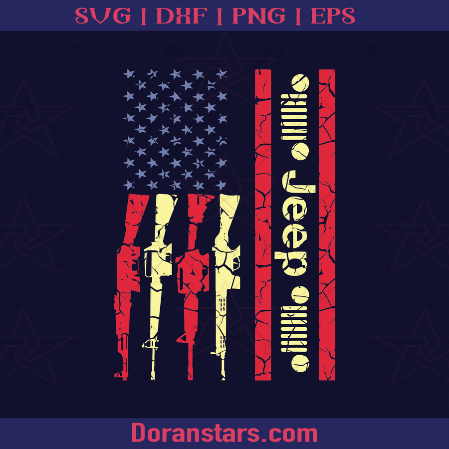 Jeep and Gun America Flag - Freedom land jeep Truck, Jeep For Sale, Jeep Icon For Sale, Black Jeep, Travel, Travel Lover, Holiday, Traveller Design, America Travel, Offroad , Off Road Design, Icon, Vector, Gun Control, Gun Ownership, Freedom logo, Svg Files For Cricut, Dxf, Eps, Png, Cricut Vector, Digital Cut Files Download - doranstars.com