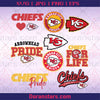 Doranstars Kansas City Chiefs SVG, Kansas City Chiefs files, chiefs logo, football, silhouette cameo, cricut, cut, digital clipart, layers, png dxf ai