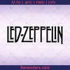 Led-Zeppelin Band Music, Rock, Rock Music, Rock And Roll, Old School Rock logo, Svg Files For Cricut, Dxf, Eps, Png, Cricut Vector, Digital Cut Files Download - doranstars.com