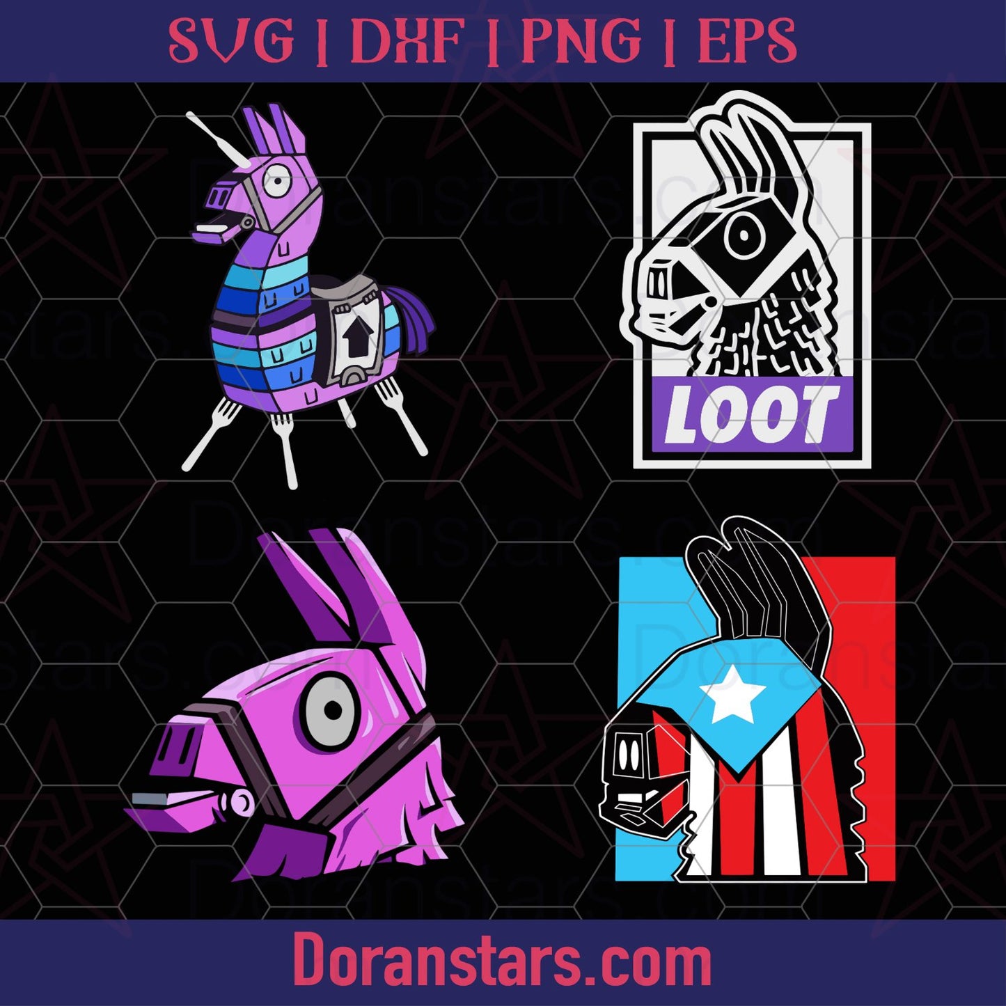 Llama Bundle Svg, Instant Download - Doranstars.com