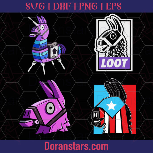 Llama Bundle Svg, Instant Download - Doranstars.com