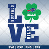 Love Buffalo Bills St Patrick's Day logo, Svg Files For Cricut, Dxf, Eps, Png, Cricut Vector, Digital Cut Files, Football, Sport, Festival