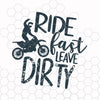 Ride Fast Leave Dirty SVG DXF png jpeg, ATV Clip Art, 4 Wheeler Clipart,