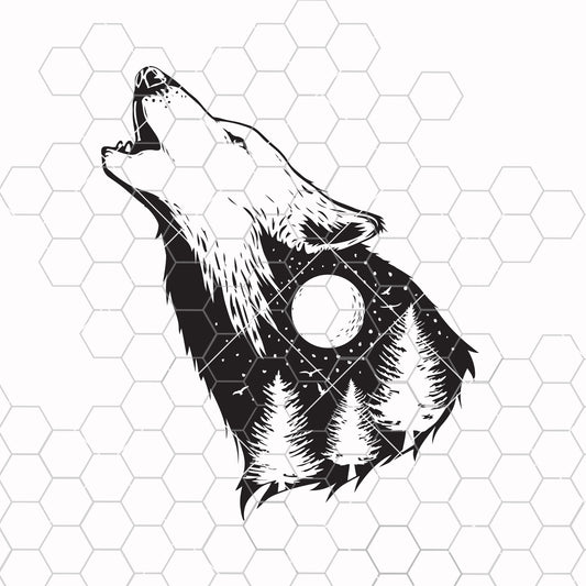 Wolf head Svg, Wolf Face Svg, Wolves Svg, Howling Wolf Svg, Wolf Head Svg,