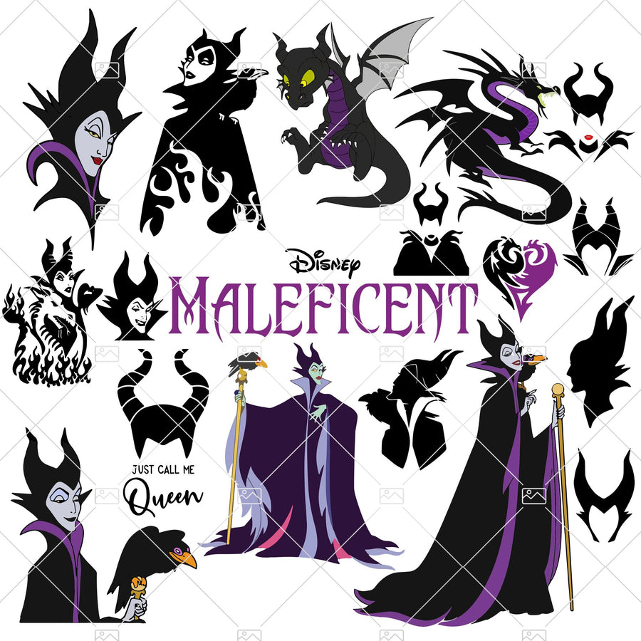 Maleficent bundle svg Halloween Disney Villain svg Maleficent svg Maleficent Layered