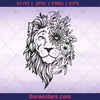 Mandala Lion Animal Design, Art Mandala, Mandala art, mandala tatoo, Flower pattern, mandala Flower, Mandala Design logo, Svg Files For Cricut, Dxf, Eps, Png, Cricut Vector, Digital Cut Files Download - doranstars.com