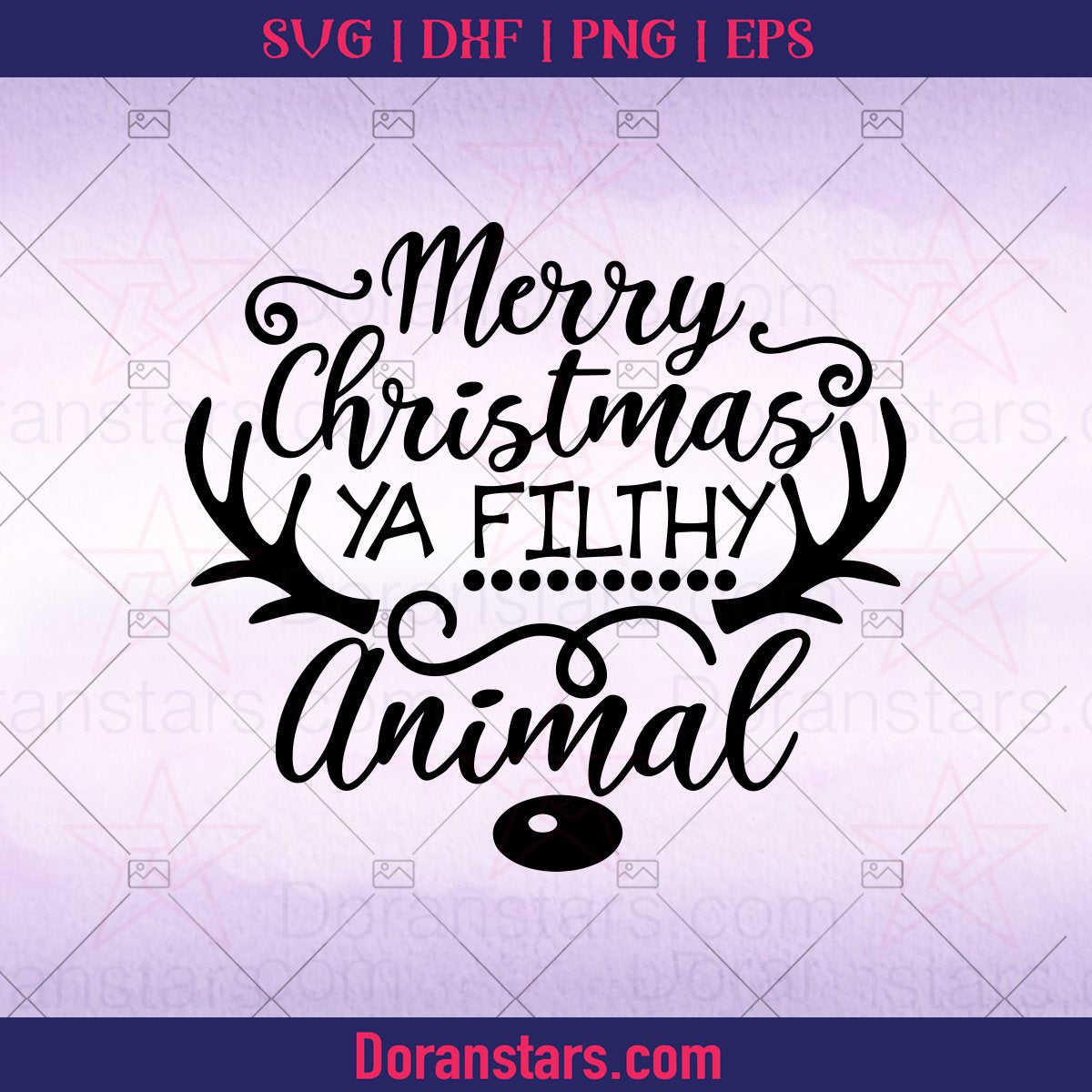 Merry Christmas Ya Filthy Animal Svg, Christmas Svg, Merry Christmas Svg, Funny Christmas Svg - Instant Download - Doranstars