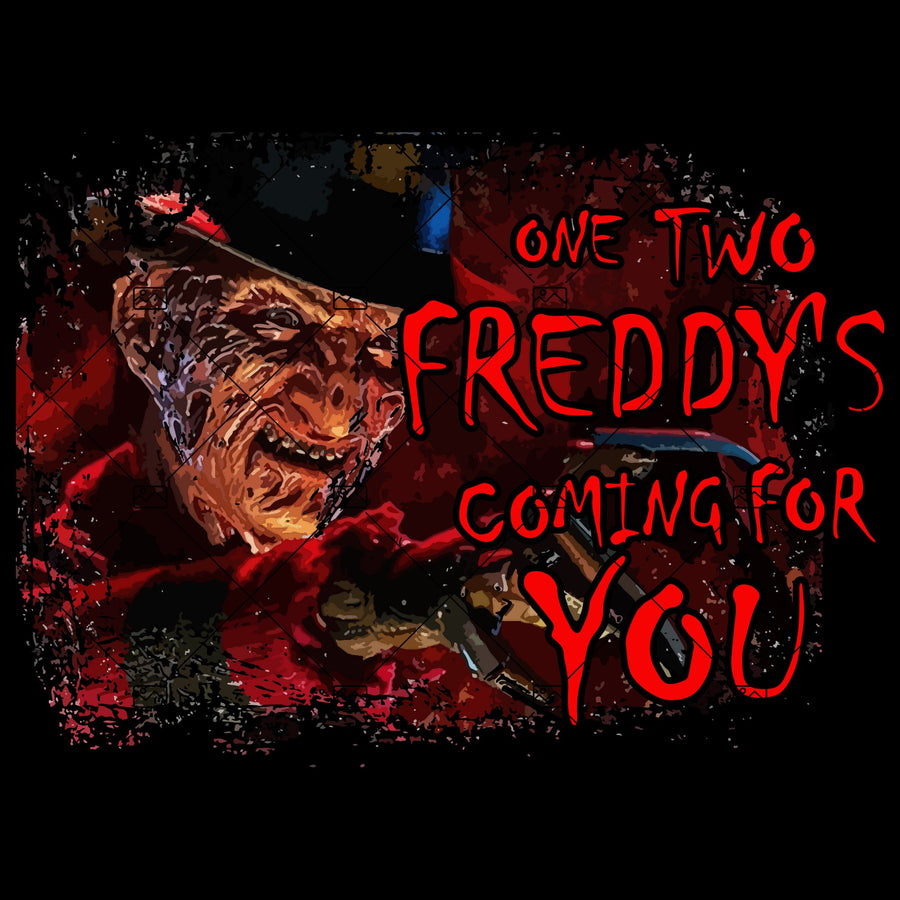 One Two Freddy's Coming For You PNG Halloween Png Freddy Krueger png Horror Movie