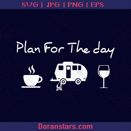Plan For The Day Coffee Camping Wine, Camping Day, Camping Design jeep Truck, Jeep For Sale, Jeep Icon For Sale, Black Jeep, Travel, Travel Lover, Holiday, Traveller Design, America Travel, Offroad , Off Road Design, Icon, Vector logo, Svg Files For Cricut, Dxf, Eps, Png, Cricut Vector, Digital Cut Files Download - doranstars.com