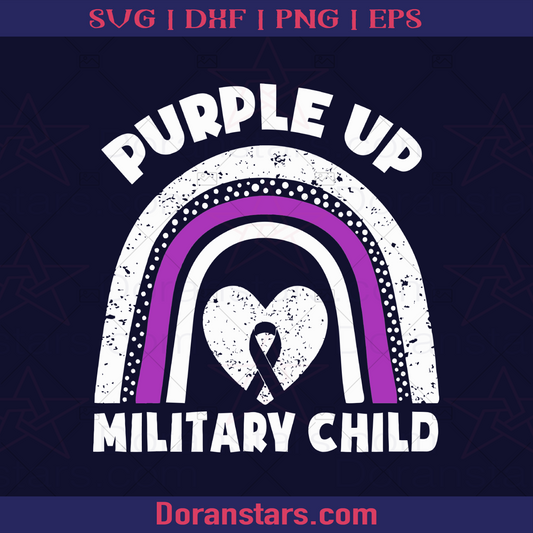 Purple Up For Military Kids Month Of The Military Child, AIDS, HIV/ AIDS, HIV, AIDS Symbol, HIV Children, HIV/AIDS Day, AIDS Prevent logo, Svg Files For Cricut, Dxf, Eps, Png, Cricut Vector, Digital Cut Files Download - doranstars.com