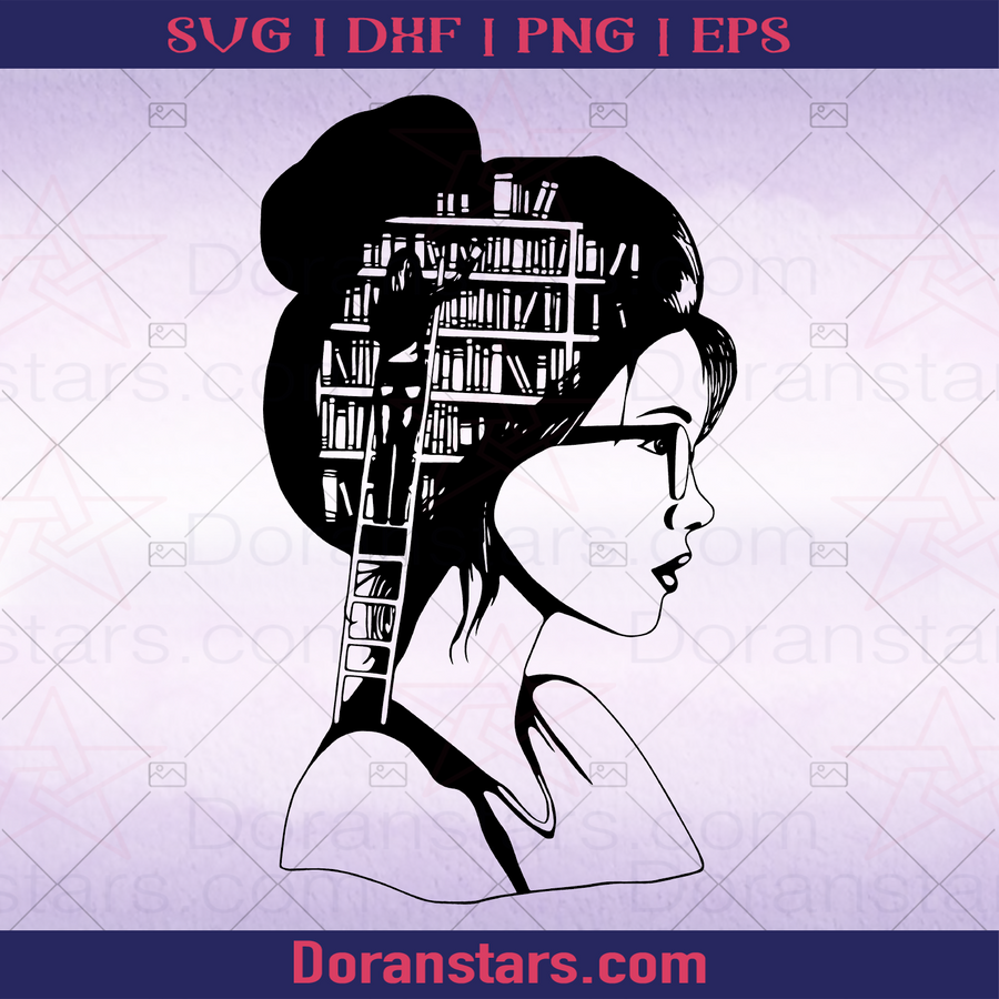 Reading Girl, Girl Like Reading, Girl Full Of Knowledge Reading, Read, Reading Apps, Book, Bookworm, Nerd, Smart, Knowledge, Librarian logo, Svg Files For Cricut, Dxf, Eps, Png, Cricut Vector, Digital Cut Files Download - doranstars.com