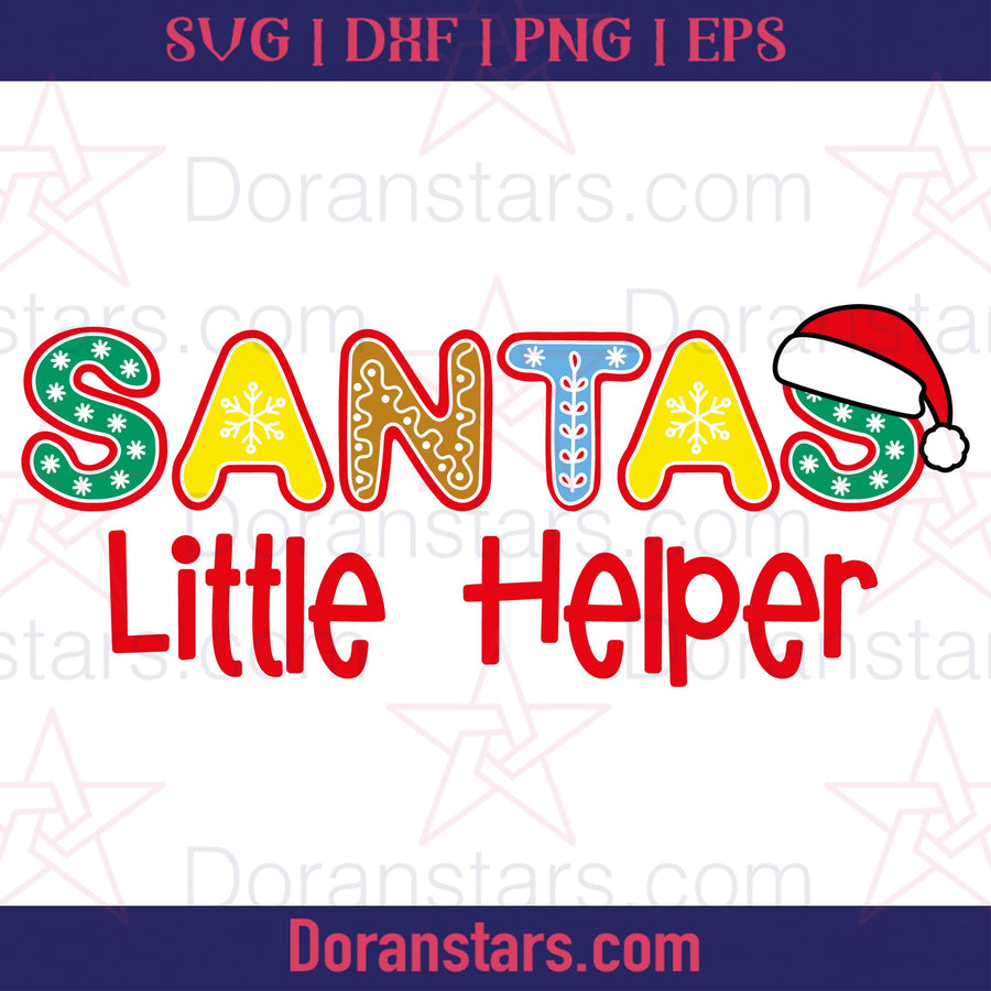 Santas Little Helper - Free SVG, Instant Download - Doranstars