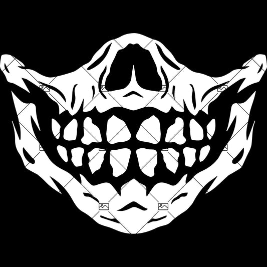 Skull face mask svg | SKull Mask | Skeleton mask | Funny face mask Design Silhouette SVG PNG Cutting File Cricut Digital Download