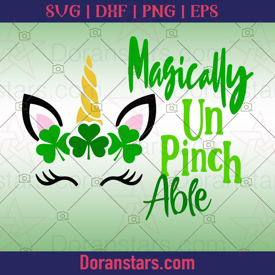 St. Paddys UnPinchAble svg  - png - eps - dxf vector files for Silhouette Cameo, Cricut, clipart for DIY gifts - Doranstars.com