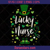 St Patrick’s Lucky Nurse Green Stethoscope Heart Leprechaun - St Patricks Day Svg, St Patricks Cut Files in Svg - Doranstars.com