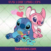 Stitch And Angel Svg - Valentine Svg - Doranstars.com