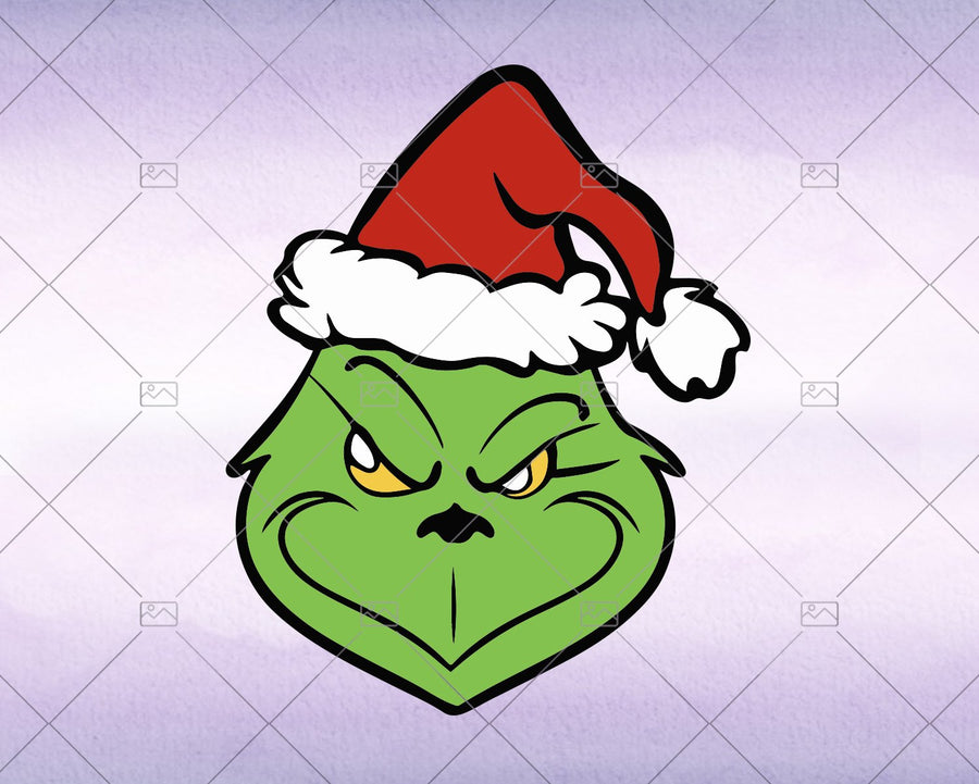 The Grinch Face, Christmas svg 2020 - Instant Download - Doranstars