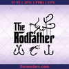 The Rodfather - The Godfather of Anglers and Hooks, Father, Blood Father, Father and Son, Father's Day, Best Dad, Family Meaningful Design Gift, Fishing, Fisherman, Anglers, Fish logo, Svg Files For Cricut, Dxf, Eps, Png, Cricut Vector, Digital Cut Files Download - doranstars.com