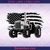 Tractor, America Tractor Farmer, Farm, Farm animals, Outskirt, Rural, Countryside logo, Svg Files For Cricut, Dxf, Eps, Png, Cricut Vector, Digital Cut Files Download - doranstars.com