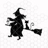 Witch fly cat Digital Cut Files Svg, Dxf, Eps, Png, Cricut Vector, Digital Cut Files Download