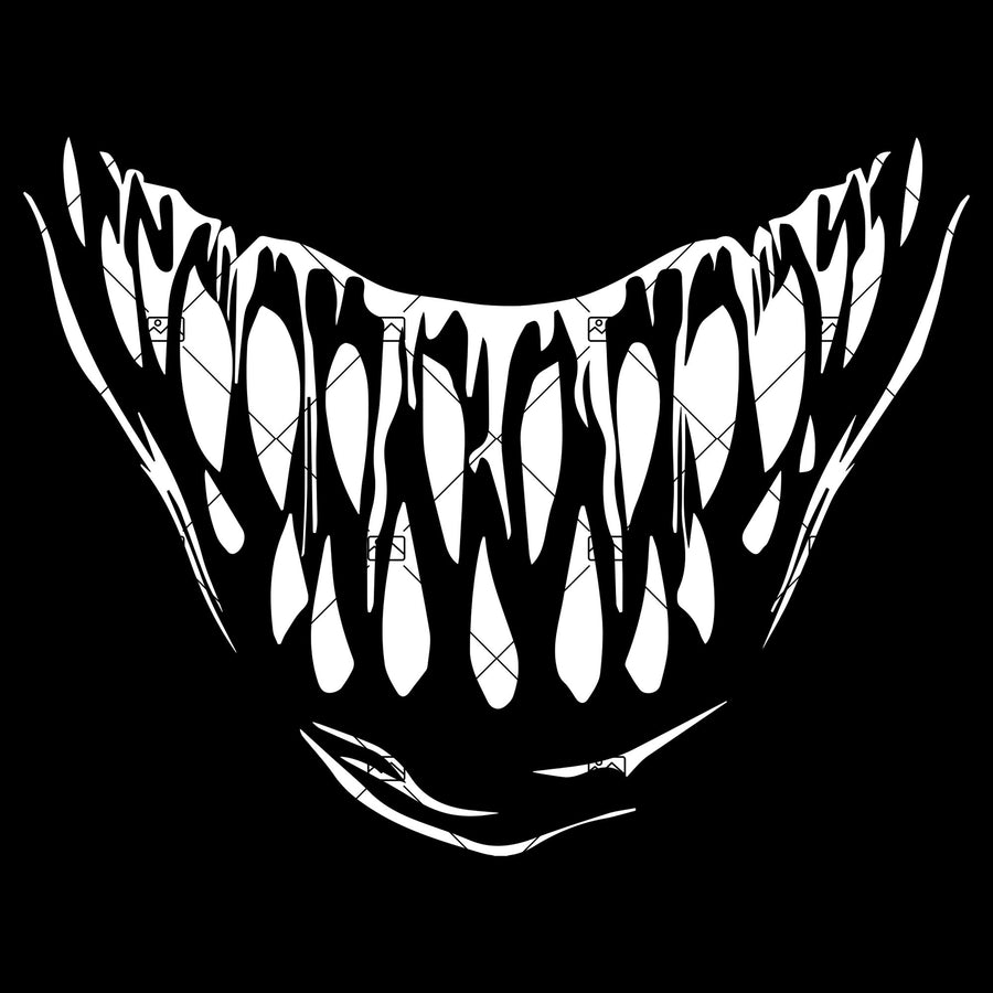 Digital Download - Monster teeth for Face Mask print | Scary Sharp Monster Teeth svg | Monster face mask Svg | Scary Face mask Svg