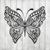 BUTTERFLY Mandala svg, Zentangle Butterfly svg, Intricate svg File, Cricut Design svg, Mandala Animal
