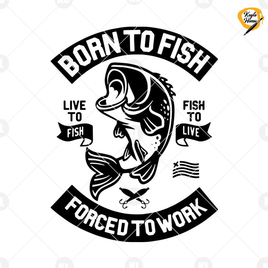 Born To Fish Digital Cut Files Svg, Dxf, Eps, Png, Cricut Vector, Digital Cut Files Download