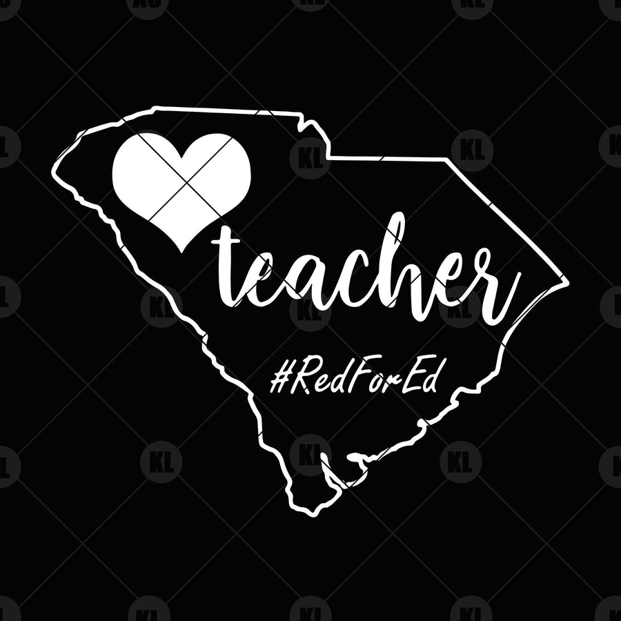 Teacher Red For Ed Digital Cut Files Svg, Dxf, Eps, Png, Cricut Vector, Digital Cut Files Download