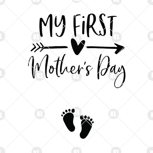 My First Mother's Day Digital Cut Files Svg, Dxf, Eps, Png, Cricut Vector, Digital Cut Files Download
