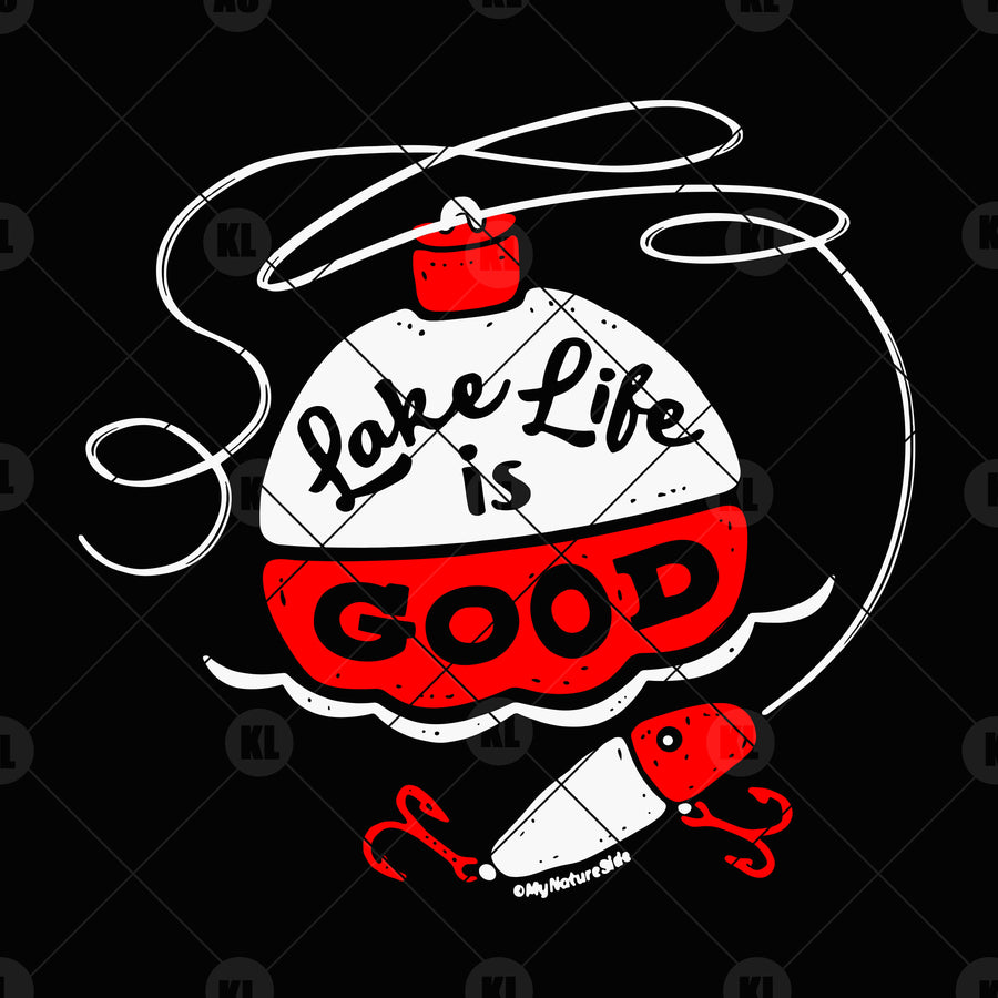 Lake Is Life Good Digital Cut Files Svg, Dxf, Eps, Png, Cricut Vector, Digital Cut Files Download