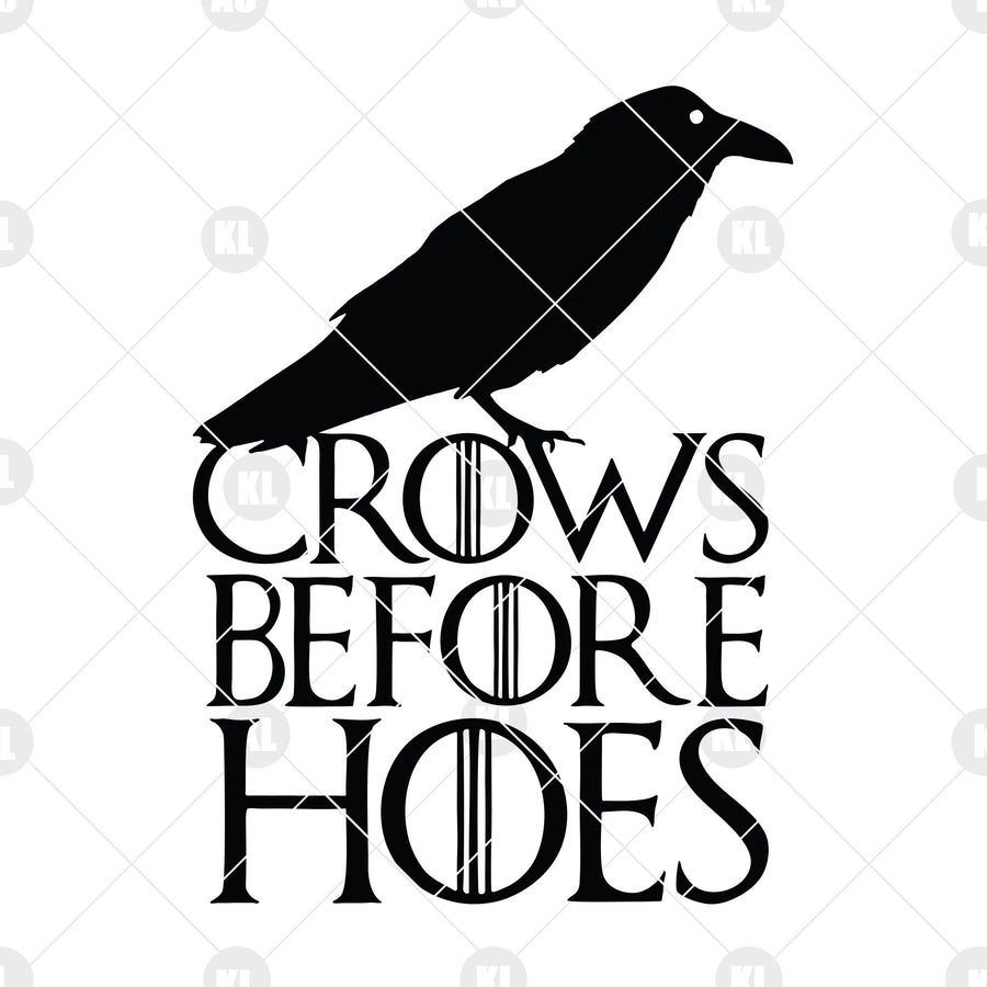 Crows Before Hoes Digital Cut Files Svg, Dxf, Eps, Png, Cricut Vector, Digital Cut Files Download