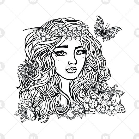 Girls SVG Design cut file for Cricut & Silhouette by DoranStars