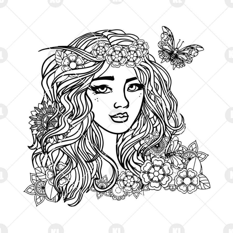 Girls Digital Cut Files Svg, Dxf, Eps, Png, Cricut Vector, Digital Cut Files Download