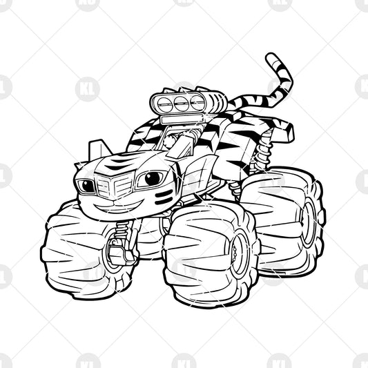 Monster Machines Digital Cut Files Svg, Dxf, Eps, Png, Cricut Vector, Digital Cut Files Download