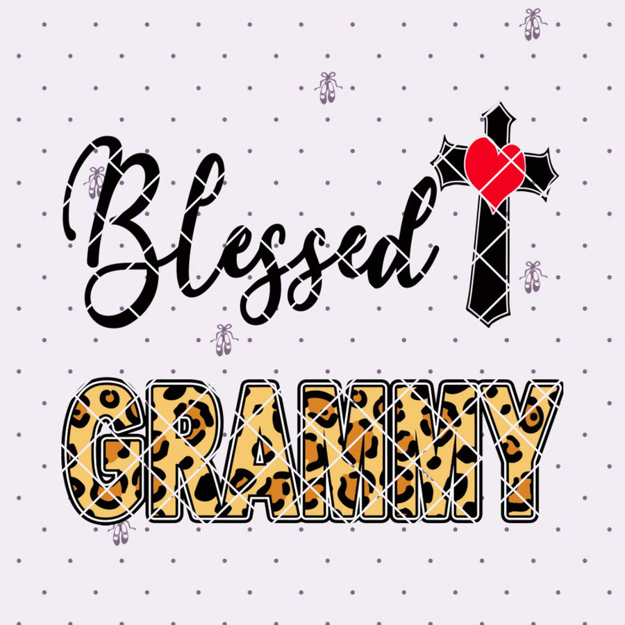 Blessed Grammy Digital Cut Files Svg, Dxf, Eps, Png, Cricut Vector, Digital Cut Files Download