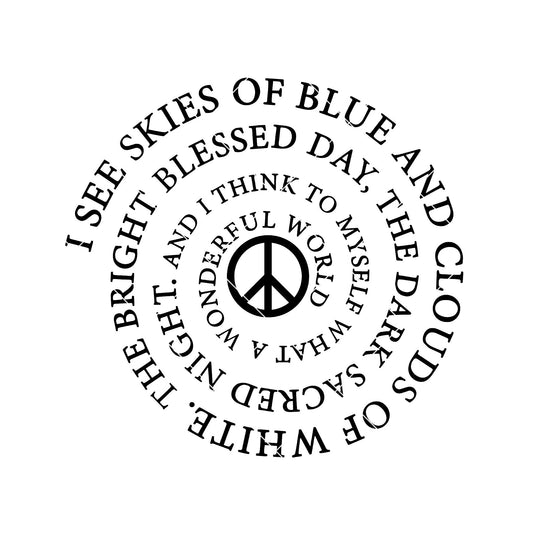 I See Skies Of Blue And Clounds Of White. The Bright Blessed SVG Design cut file for Cricut & Silhouette by DoranStars