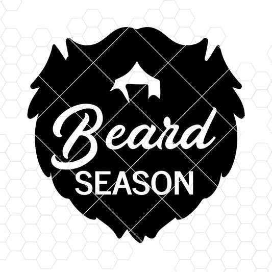 Beard Season SVG Design cut file for Cricut & Silhouette by DoranStars