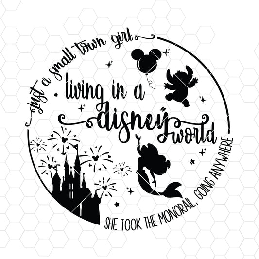 Living in a Disney World SVG Design cut file for Cricut & Silhouette by DoranStars