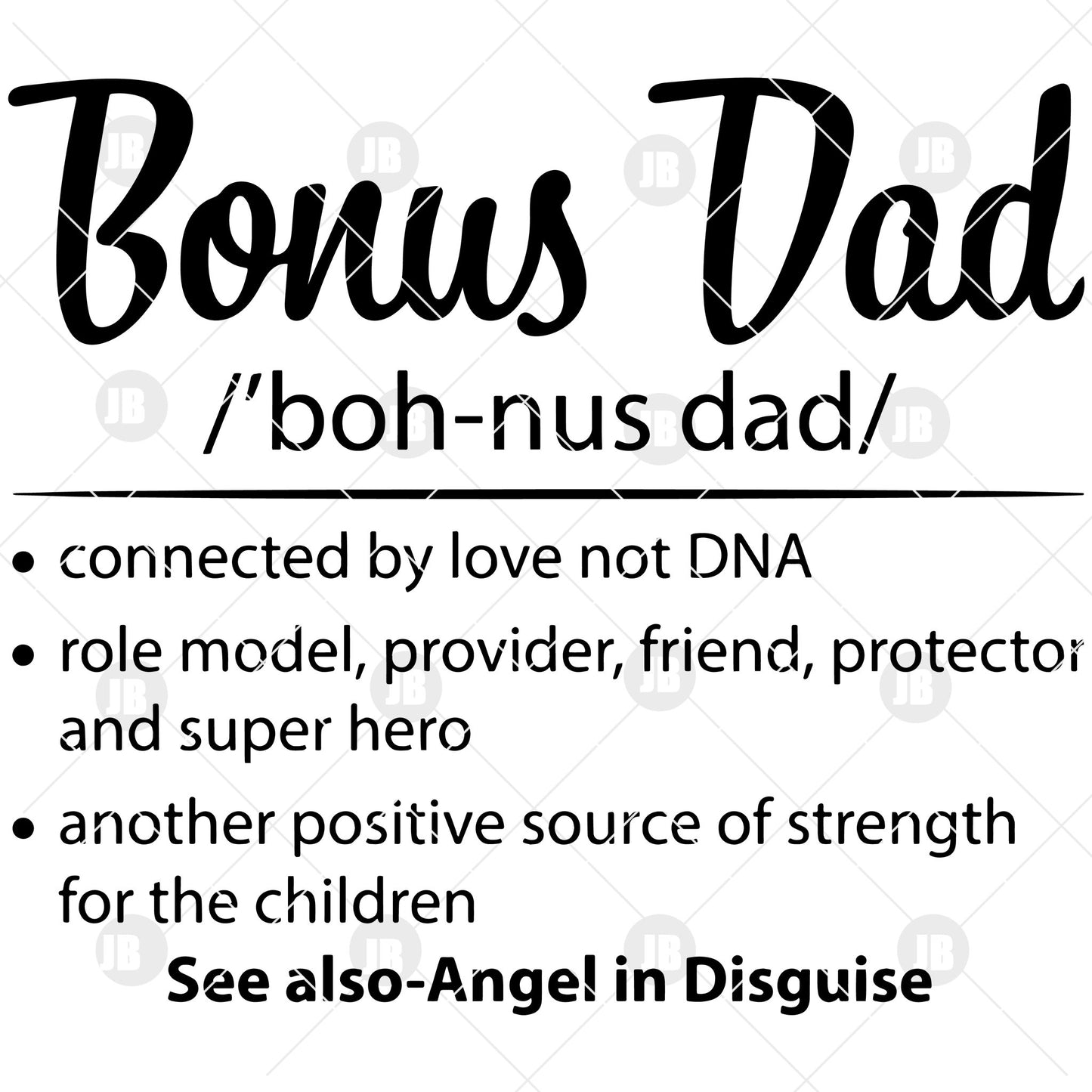 Bonus Dad Digital Cut Files Svg, Dxf, Eps, Png, Cricut Vector, Digital Cut Files Download