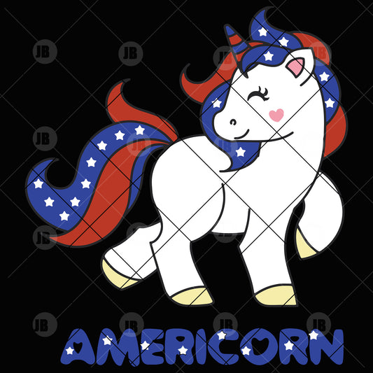 Americorn Digital Cut Files Svg, Dxf, Eps, Png, Cricut Vector, Digital Cut Files Download