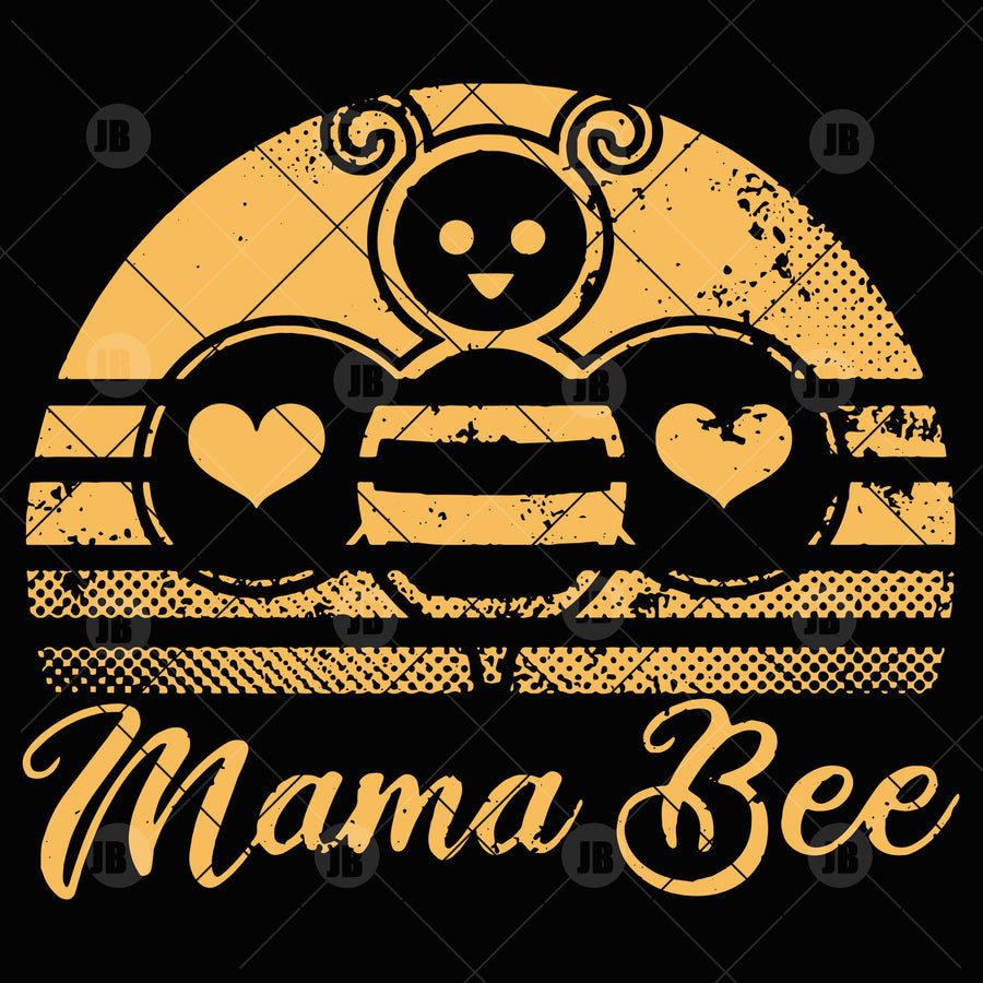 Mama Bee Digital Cut Files Svg, Dxf, Eps, Png, Cricut Vector, Digital Cut Files Download