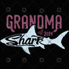 Grandma Shark Est 2019 Digital Cut Files Svg, Dxf, Eps, Png, Cricut Vector, Digital Cut Files Download