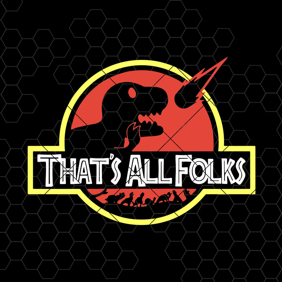 That's All Folks Digital Cut Files Svg, Dxf, Eps, Png, Cricut Vector, Digital Cut Files Download