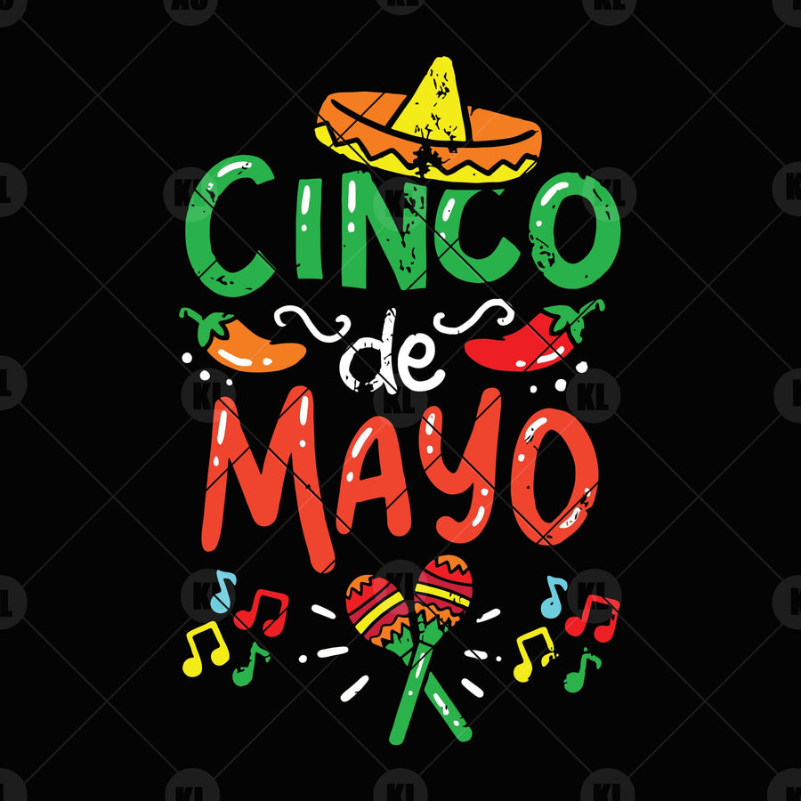 Cinco De Mayo Digital Cut Files Svg, Dxf, Eps, Png, Cricut Vector, Digital Cut Files Download