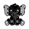 Baby Elephant Digital Cut Files Svg, Dxf, Eps, Png, Cricut Vector, Digital Cut Files Download