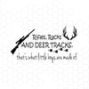 Rifles, Racks And Deer Tracks, That's What Little Boys Digital Cut Files Svg, Dxf, Eps, Png, Cricut Vector, Digital Cut Files Download