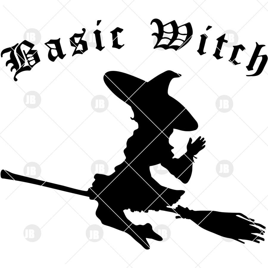 Basic Witch Digital Cut Files Svg, Dxf, Eps, Png, Cricut Vector, Digital Cut Files Download